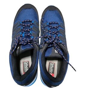 Salomon Aramis Hiking Shoes Womens 13 Blue Hiking Sneakers Contagrip Ortholite